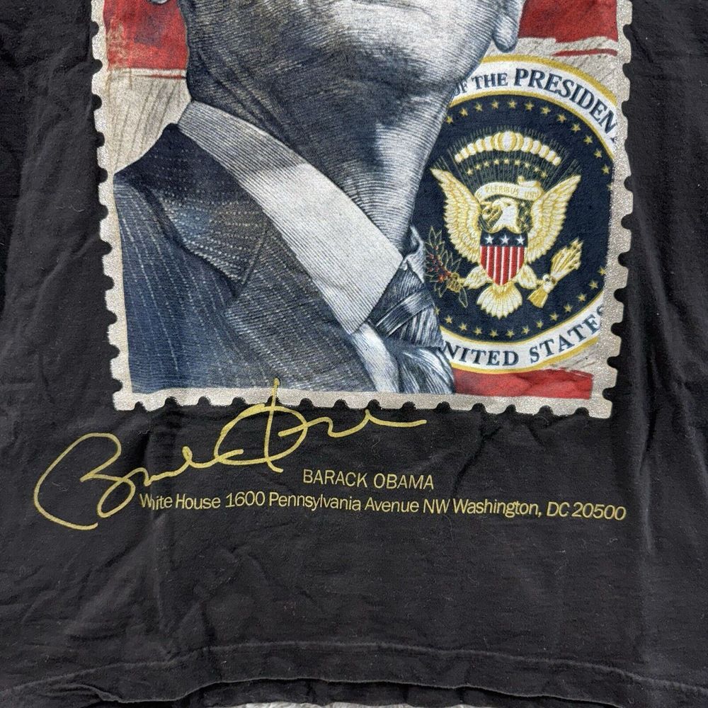 President Barack Obama 2009 Washington D.C. T-Shirt Mens 2XL Black Short Sleeve - Picture 2 of 8